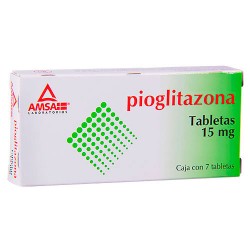 Actos Zactos Pioglitazone  generic15 mg 14 tabs