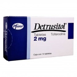 Detrol Detrusitol tolterodine tartrate 2 mg 28 tabs