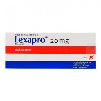 Lexapro Escitalopram 20 mg 28 tabs