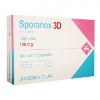 Sporanox 3D Itraconazole 100 mg 6 Caps