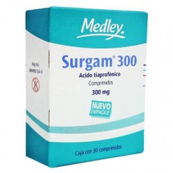 Surgam tiaprofenic acid 300 mg 30 Tabs